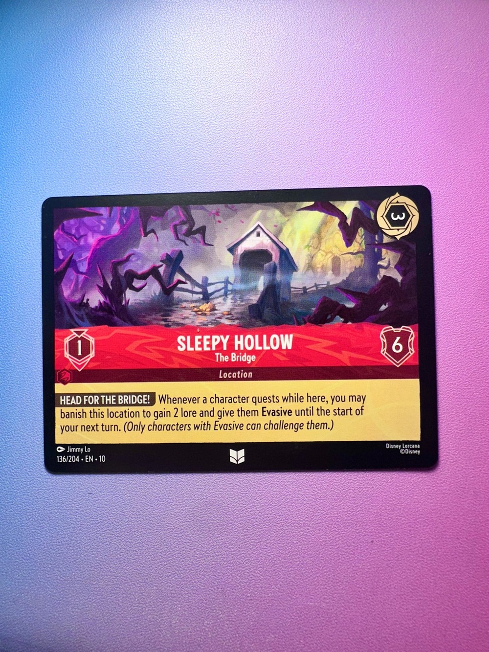 sleepy hollow - 136/204 (uncommon) — lorcana: whispers in the well